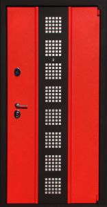 Входная металлическая дверь Юг Persona 3 RED&black